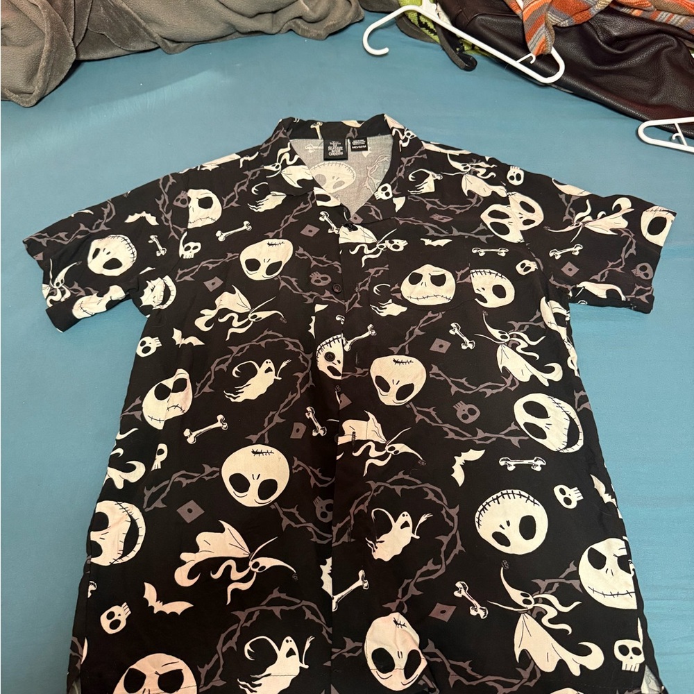 Disney Black and White Nightmare Before Christmas Shirt